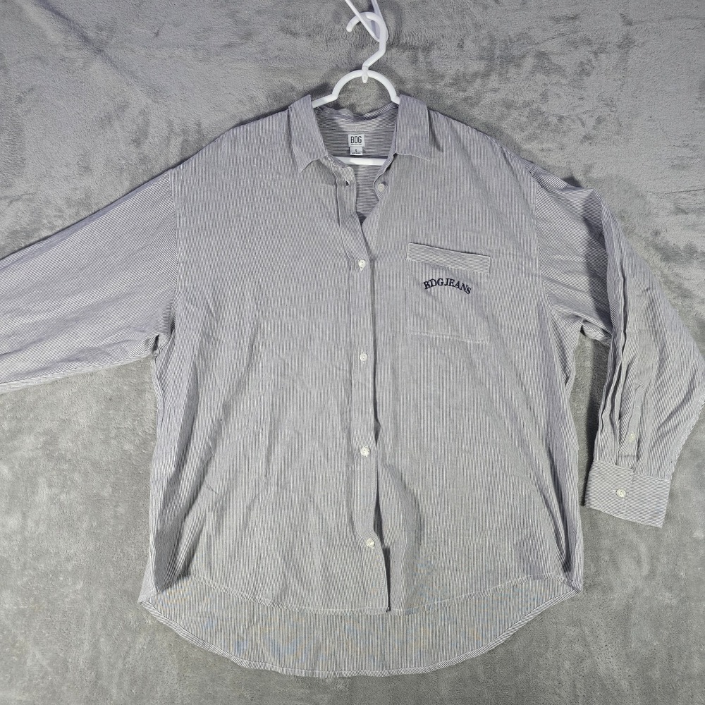 BDG‎ Button-Up Shirt Striped Long Sleeve Casual Top Urban Outfitters S